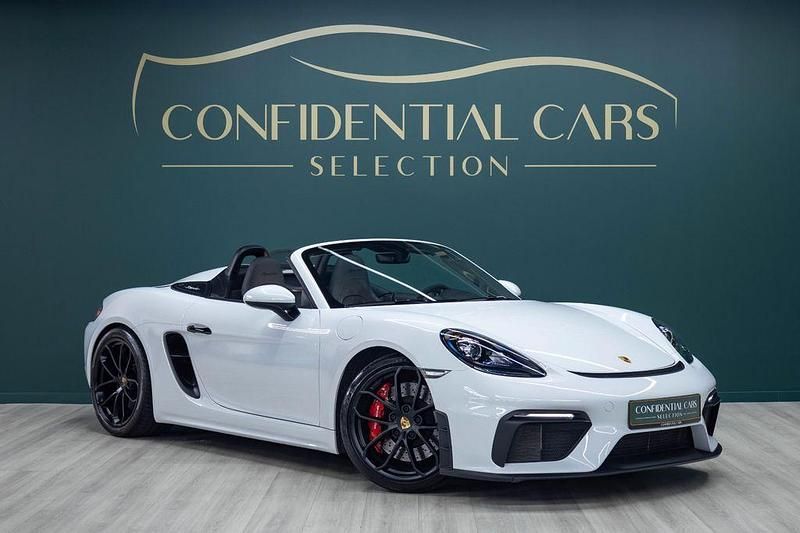 Weiß Gebraucht 2020 Porsche 718 Spyder Chrono Cabrio | 91.900 € - Bild 1/4