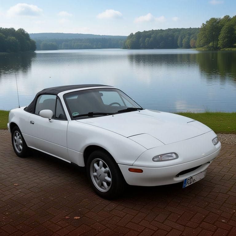 Gebraucht Mazda MX5 116 PS (85 kW) 1992 Weiß Cabrio