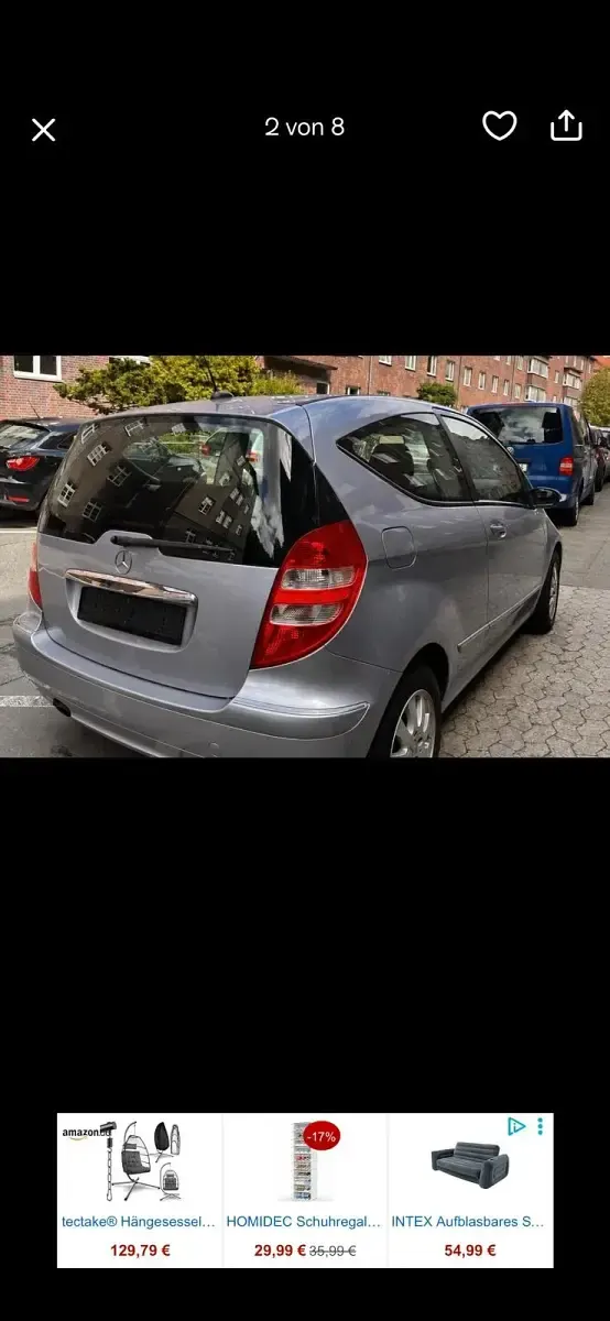 Gebraucht Mercedes A170 116 PS (85 kW) 2006 Blau Limousine