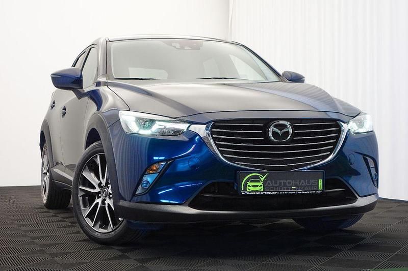 Blau Gebraucht 2016 Mazda CX-3 Sports-Line SUV | 10.463 € (Fairer Preis) - Bild 1/4