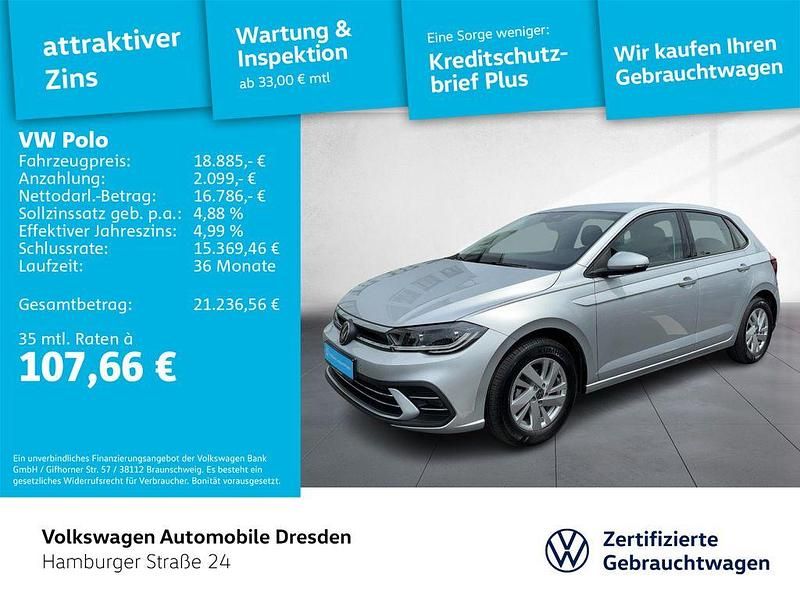 Reflexsilber metallic Gebraucht 2024 VW Polo Style Limousine | 18.885 € (Guter Preis) - Bild 1/4