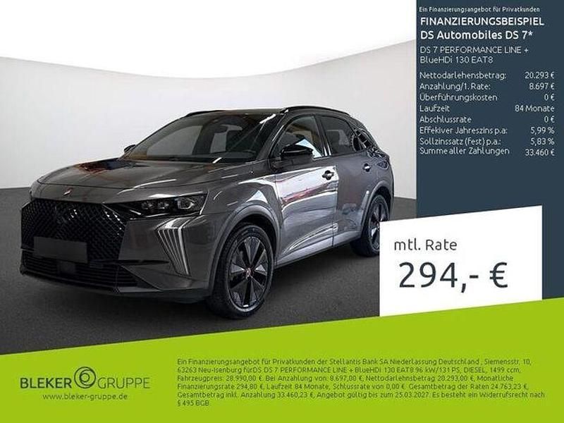 Gebraucht DS Automobiles DS7 Crossback Performance Line Plus 131 PS (96 kW) 2024 Grau SUV