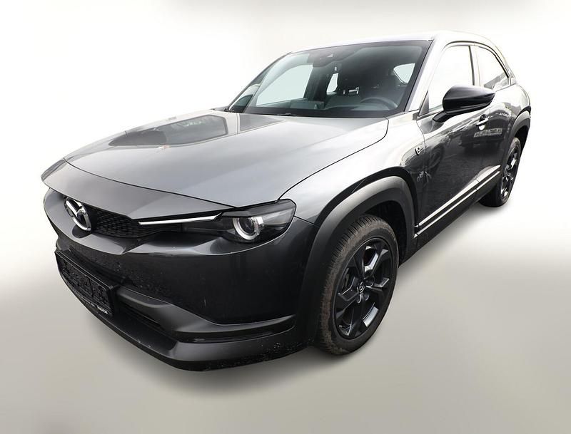 Machine grey metallic Gebraucht 2023 Mazda MX30 Prime-Line SUV | 21.323 € (Superpreis) - Bild 1/4