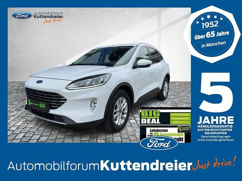 Frostweiß Gebraucht 2021 Ford Kuga Titanium SUV | 18.790 € (Superpreis) - Bild 1/4