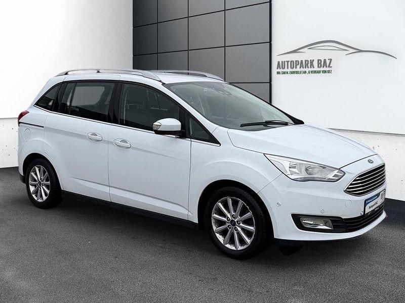 Gebraucht Ford Grand C-Max Titanium 125 PS (91 kW) 2018 Weiß Van / Kleinbus