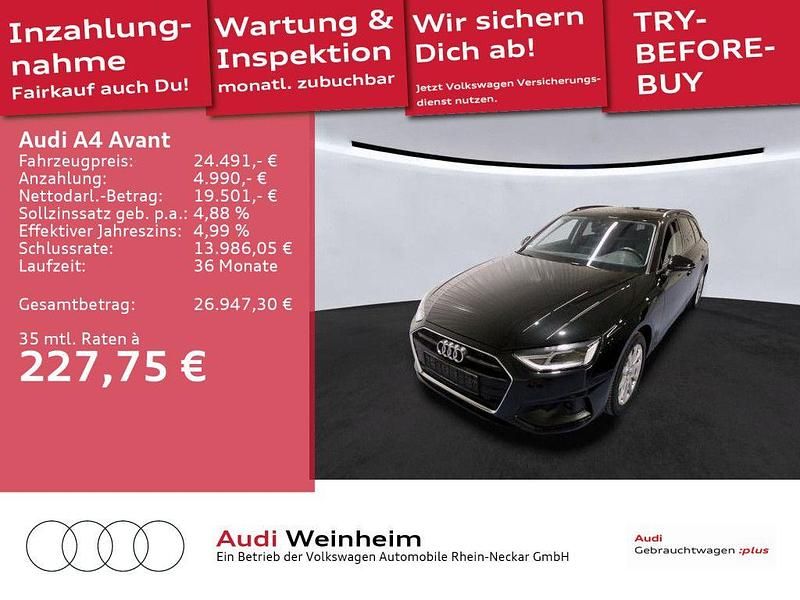 Mythosschwarz metallic Gebraucht 2022 Audi A4 Kombi | 24.491 € (Guter Preis) - Bild 1/3