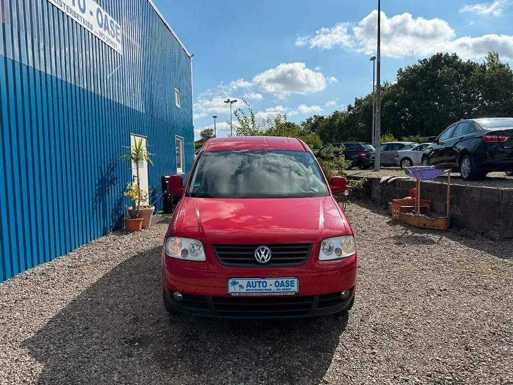 Gebraucht VW Caddy Maxi Life 105 PS (77 kW) 2009 Rot Van / Kleinbus