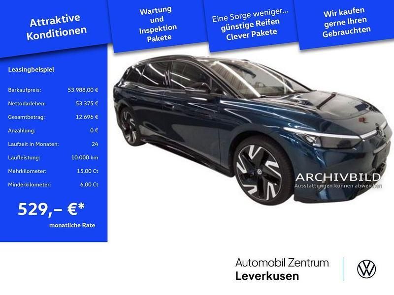 Aquamarin blau Gebraucht 2024 VW ID.7 GTX Limousine | 53.988 € - Bild 1/4