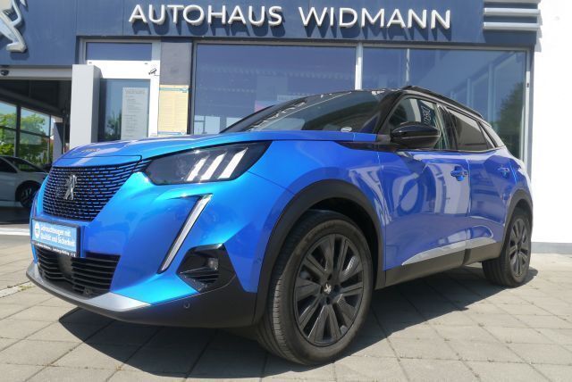 Blau Gebraucht 2021 Peugeot e-2008 GT SUV | 17.685 € (Fairer Preis) - Bild 1/4