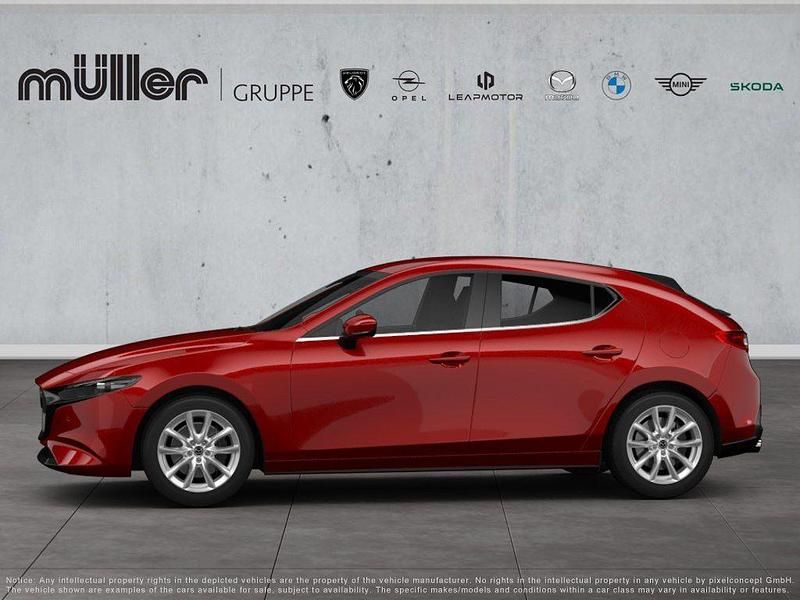 Neu Mazda 3 Exclusive-Line 140 PS (102 kW) 2026 Rot Limousine