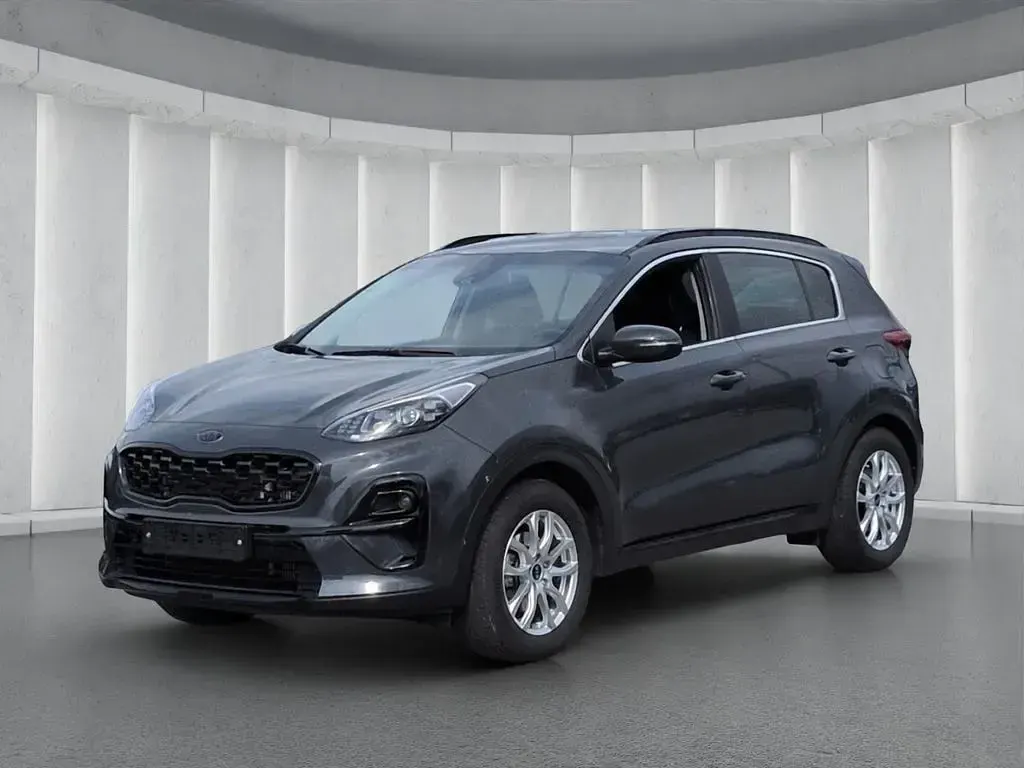 Gebraucht Kia Sportage 136 PS (100 kW) 2021 H8g) pentametal met. (grau SUV