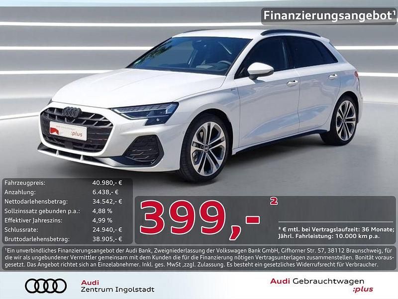 Weiß Gebraucht 2025 Audi A3 S-Line Limousine | 40.980 € (Fairer Preis) - Bild 1/3