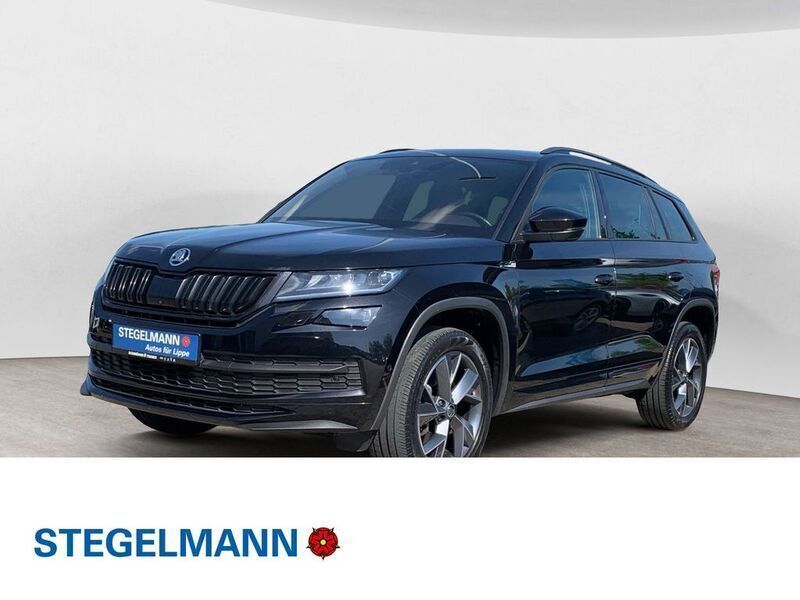 Schwarzmagic perleffekt met. Gebraucht 2019 Skoda Kodiaq SportLine SUV | 26.690 € (Fairer Preis) - Bild 1/4