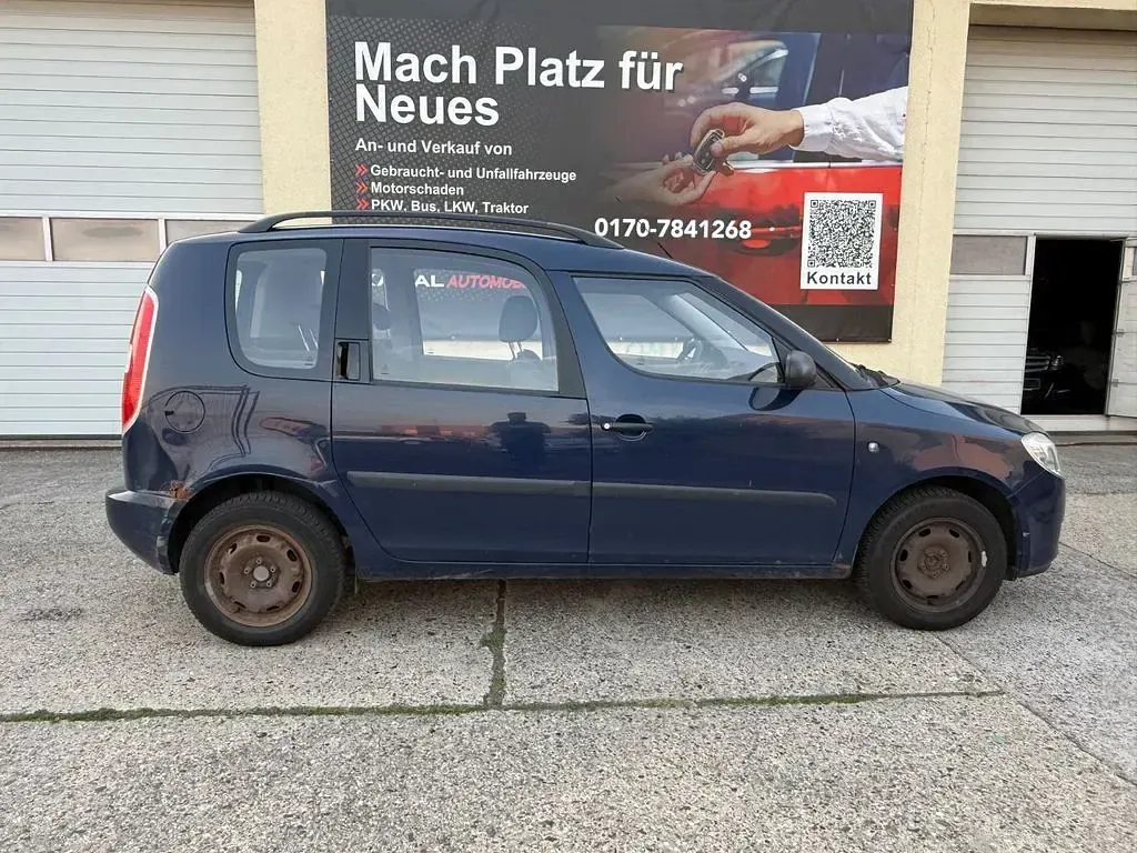 Gebraucht Skoda Roomster Plus Edition 69 PS (50 kW) 2009 Blau Van / Kleinbus