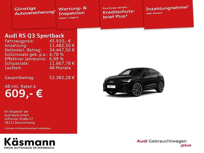 Gebraucht Audi RS Q3 400 PS (294 kW) 2023 Mythosschwarz metallic SUV