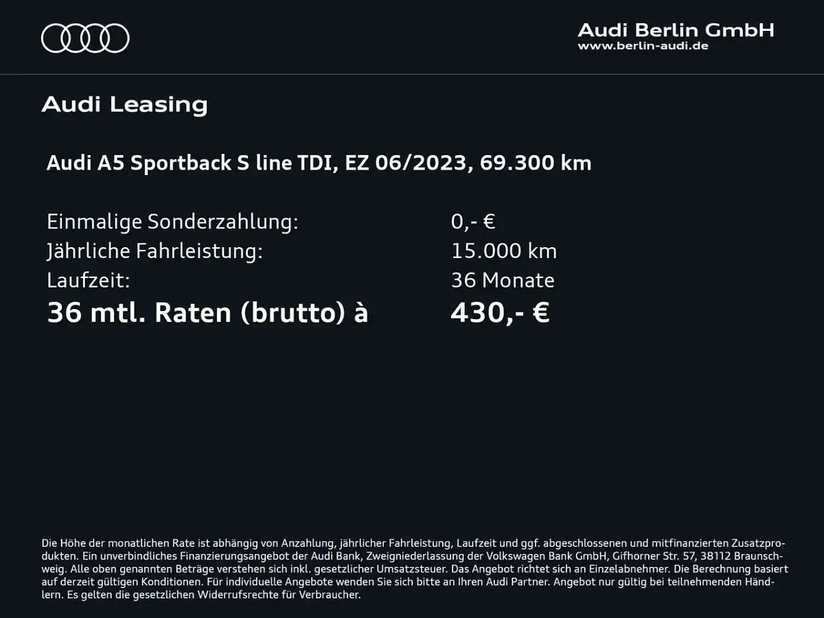 Gebraucht Audi A5 S-Line 163 PS (119 kW) 2023 Navarrablau metallic Coupé