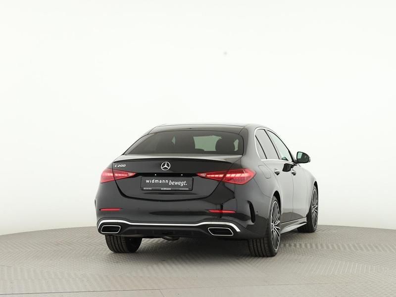 Gebraucht Mercedes C200 AMG line 204 PS (150 kW) 2025 Obsidianschwarz metallic Limousine