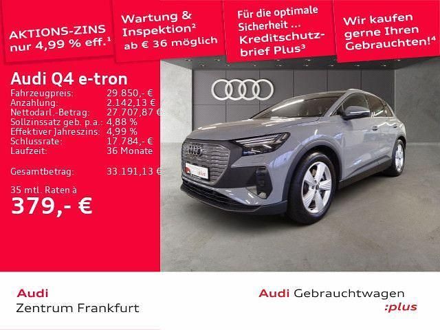 Grau Gebraucht 2022 Audi Q4 e-tron Sport SUV | 29.850 € (Guter Preis) - Bild 1/3