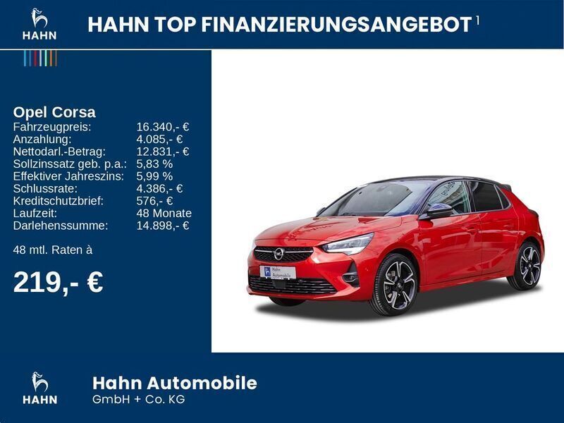 Gebraucht Opel Corsa GS Line 101 PS (74 kW) 2021 Chili rot/kardio rot Kleinwagen