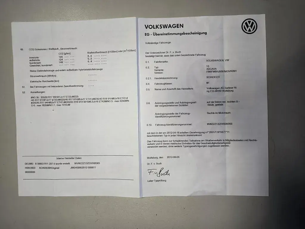 Gebraucht VW Scirocco Match 122 PS (89 kW) 2012 Oryxweiß perlmutteffekt Coupé