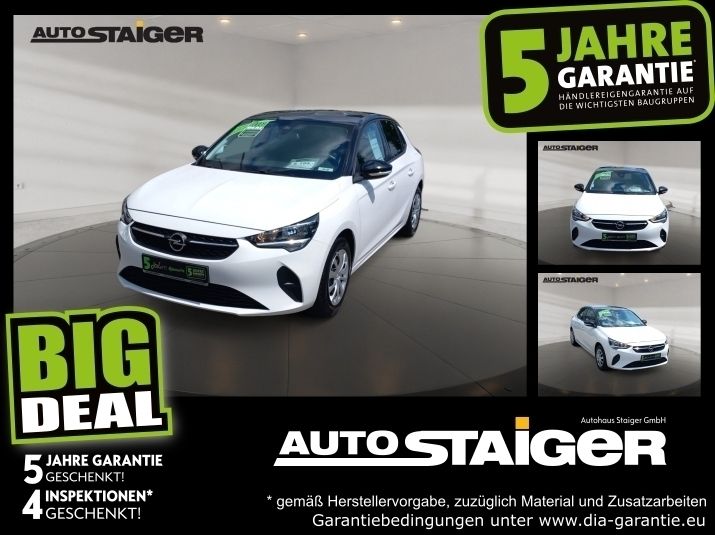 Jade weiss Gebraucht 2022 Opel Corsa Edition Kleinwagen | 13.990 € (Fairer Preis) - Bild 1/4