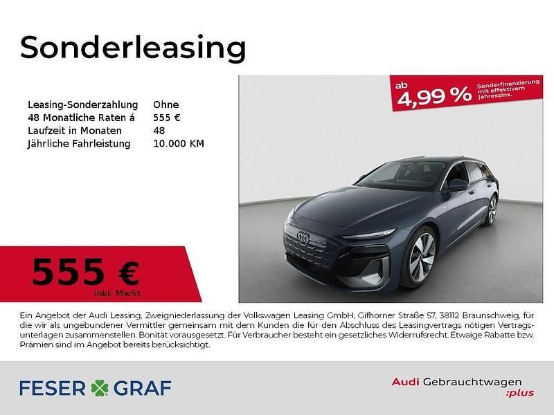 Plasmablau metallic Gebraucht 2025 Audi A6 e-tron S-Line Kombi | 68.880 € (Superpreis) - Bild 1/4