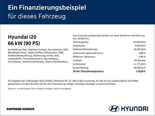 Neu Hyundai i20 Prime 90 PS (66 kW) 2026 Phantom black / met Kleinwagen