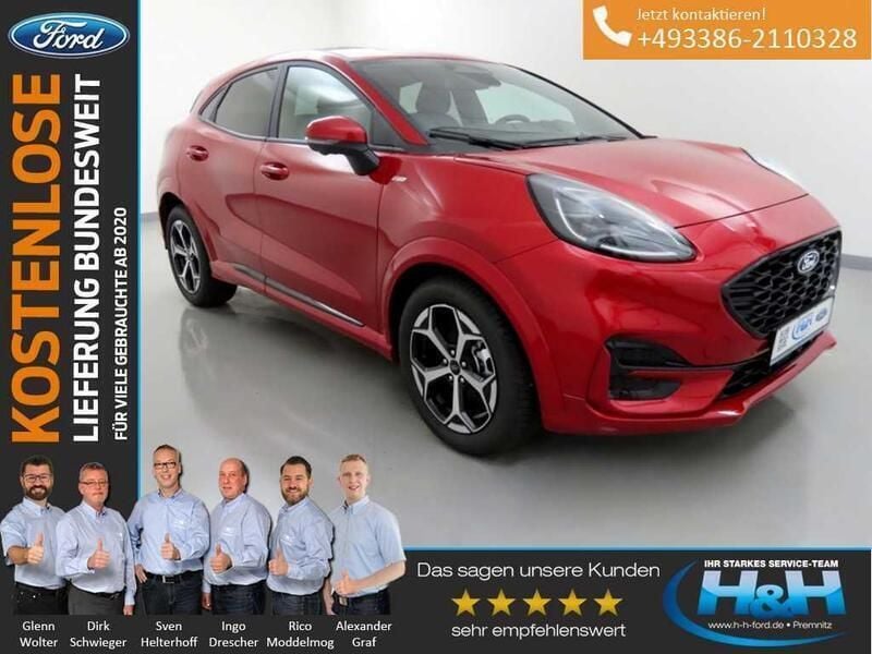 Rot (fantasticred) Gebraucht 2024 Ford Puma ST-Line SUV | 27.140 € (Fairer Preis) - Bild 1/4