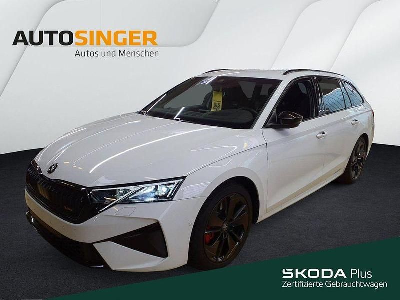 Moonweiss metallic Gebraucht 2025 Skoda Octavia RS Kombi | 39.480 € (Guter Preis) - Bild 1/4