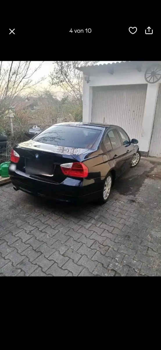 Gebraucht BMW 318 143 PS (105 kW) 2007 Schwarz Limousine