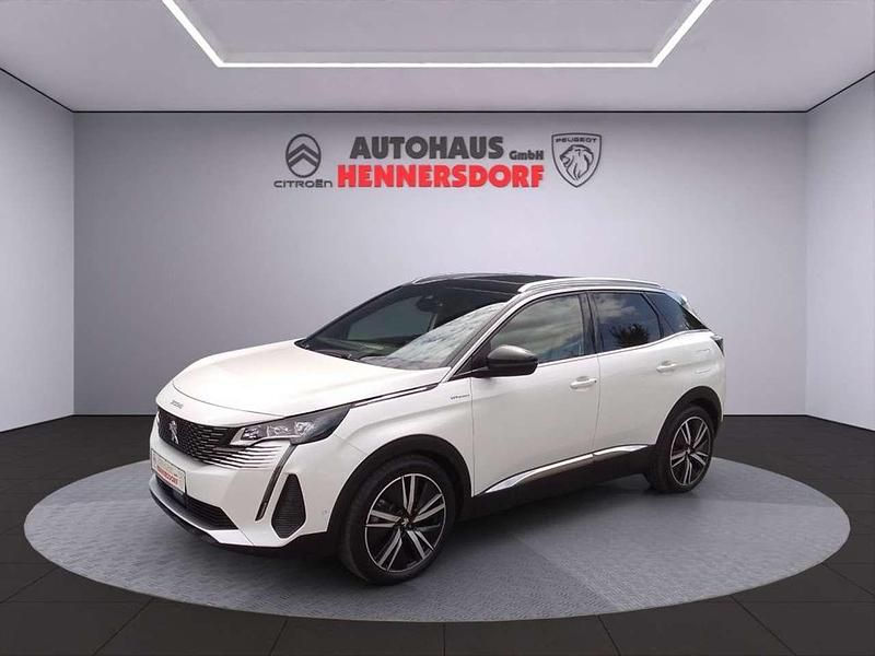 Perlmutt weiß metallic Gebraucht 2021 Peugeot 3008 GT SUV | 25.450 € (Etwas zu teuer) - Bild 1/4