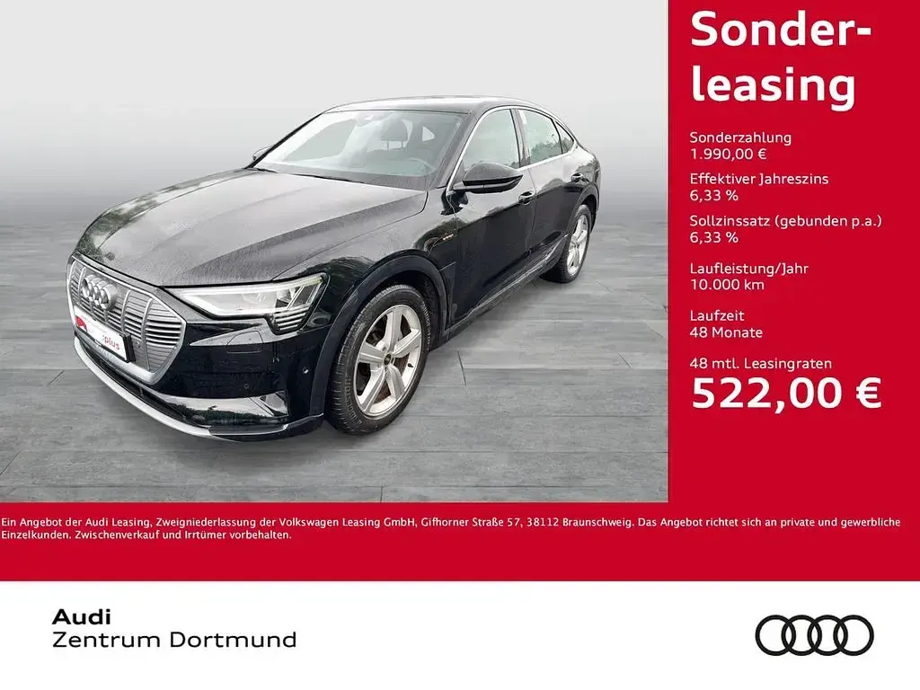 Usata Audi e-tron Sportback S-Line 300 kW (408 CV) 2022 Nero SUV