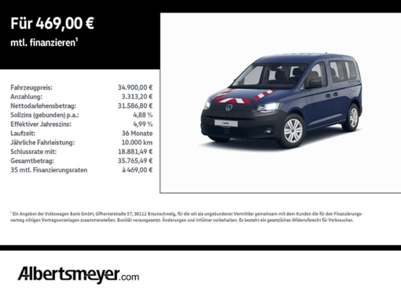 Gebraucht VW Caddy Basis 122 PS (89 kW) 2024 Blau Van / Kleinbus