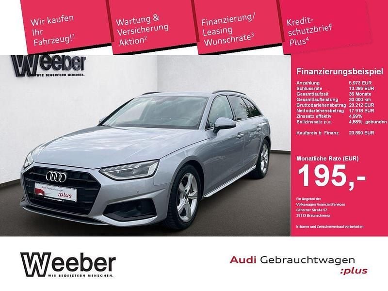 Florettsilber (metallic) Gebraucht 2022 Audi A4 Business Kombi | 23.890 € (Guter Preis) - Bild 1/4