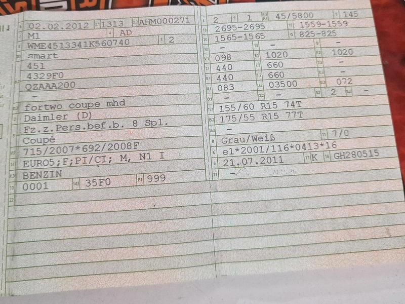 Gebraucht Smart ForTwo Coupé 2012 Weiß Coupé