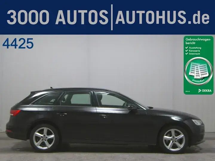 Schwarz (brillantschwarz) Gebraucht 2019 Audi A4 Sport Kombi | 19.390 € (Guter Preis) - Bild 1/4