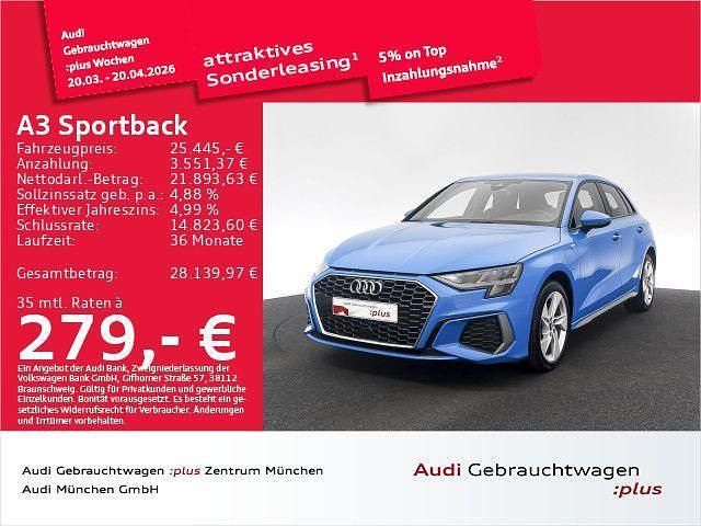 Gebraucht Audi A3 S-Line 204 PS (150 kW) 2022 Blau Limousine