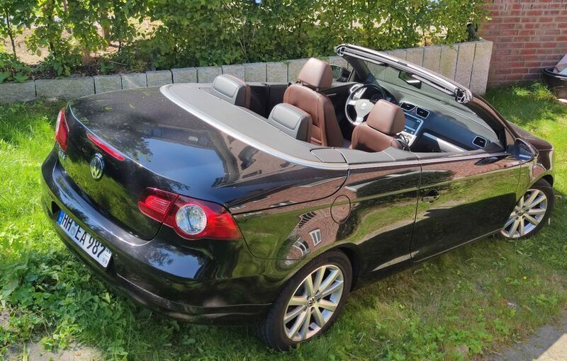 Schwarz Gebraucht 2009 VW Eos Edition Cabrio | 7.400 € (Fairer Preis) - Bild 1/3