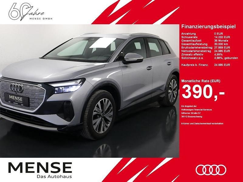 Florettsilber Gebraucht 2022 Audi Q4 e-tron Ambiente SUV | 24.985 € - Bild 1/4