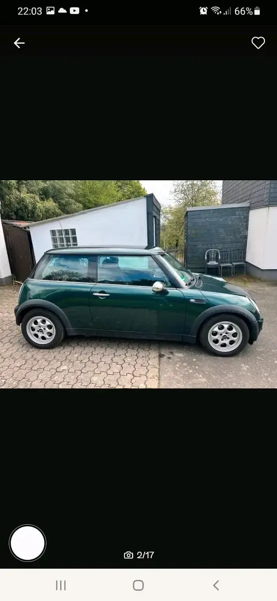 Usata Mini ONE 90 CV (66 kW) 2003 Verde Utilitaria