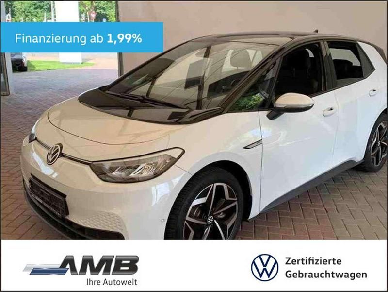 Gletscherweiß metallic / schwa Gebraucht 2023 VW ID.3 Pro Kleinwagen | 27.480 € (Fairer Preis) - Bild 1/3
