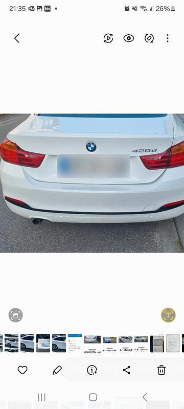 Gebraucht BMW 420 184 PS (135 kW) 2014 Weiß Coupé
