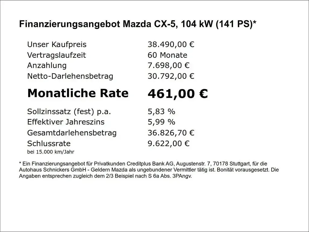 Neu Mazda CX-5 Homura-Line 141 PS (103 kW) 2026 Jet black SUV