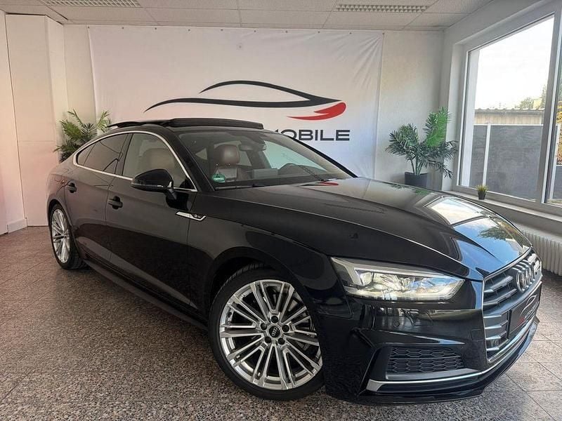 Schwarz Gebraucht 2019 Audi A5 Sportback S-Line Limousine | 27.450 € (Superpreis) - Bild 1/4