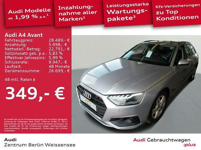 Florettsilber metallic Gebraucht 2021 Audi A4 Design Kombi | 28.489 € (Fairer Preis) - Bild 1/2