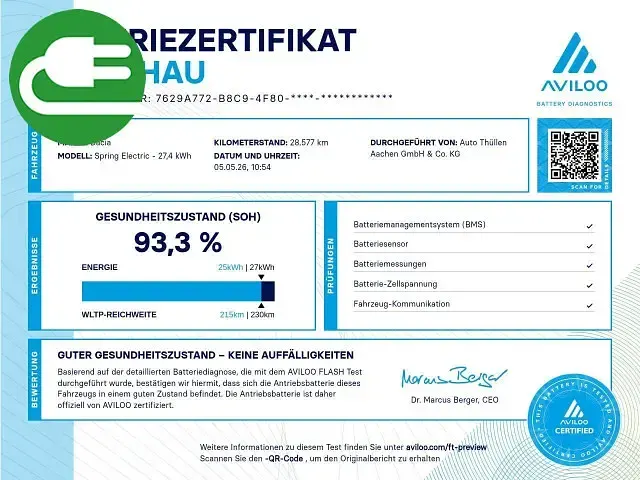 Gebraucht Dacia Spring Essentiel 33 kW (45 PS) 2023 Blau Kleinwagen