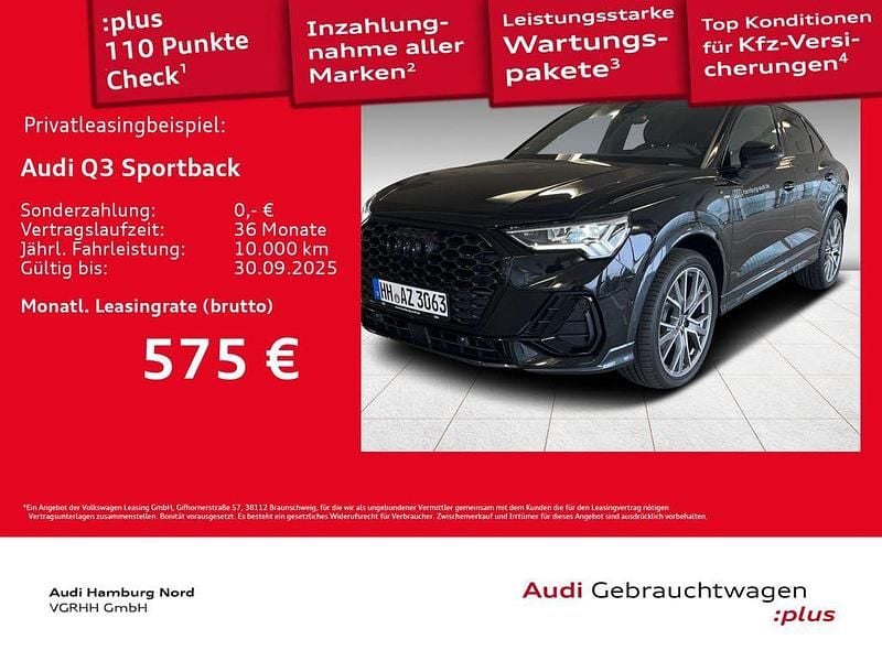 Schwarz Gebraucht 2025 Audi Q3 Sportback S-Line SUV | 47.970 € (Etwas zu teuer) - Bild 1/3