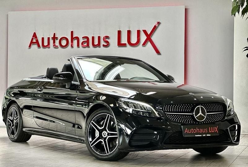 Schwarz Gebraucht 2021 Mercedes C200 AMG line Cabrio | 31.990 € (Guter Preis) - Bild 1/4