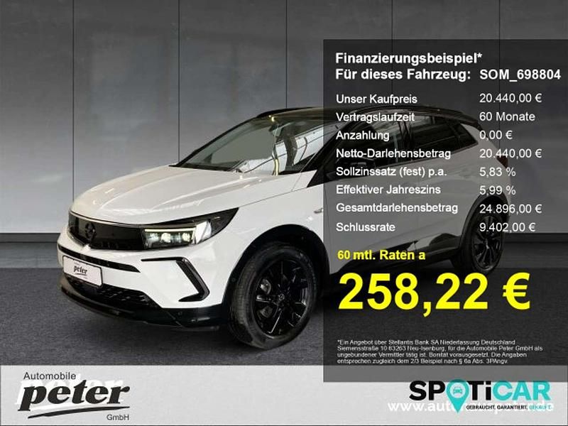 Lack weiss banquise/deckende l Gebraucht 2023 Opel Grandland X GS Line SUV | 20.440 € (Superpreis) - Bild 1/4