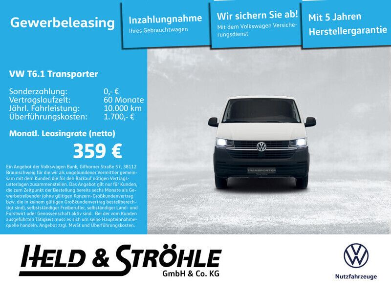 Weiß Gebraucht 2022 VW T6.1 Van | 39.990 € (Fairer Preis) - Bild 1/4